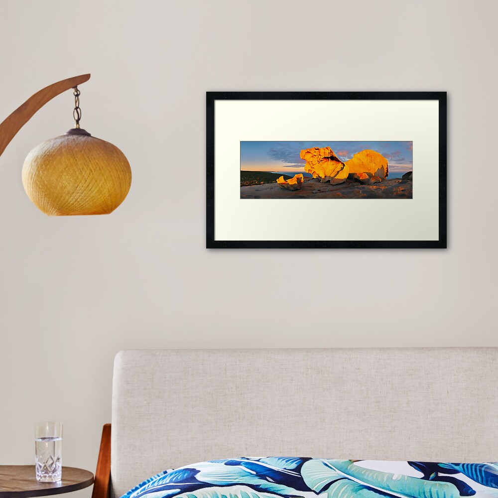 Remarkable Rocks Sunset, Kangaroo Island, South Australia Framed Art Print
