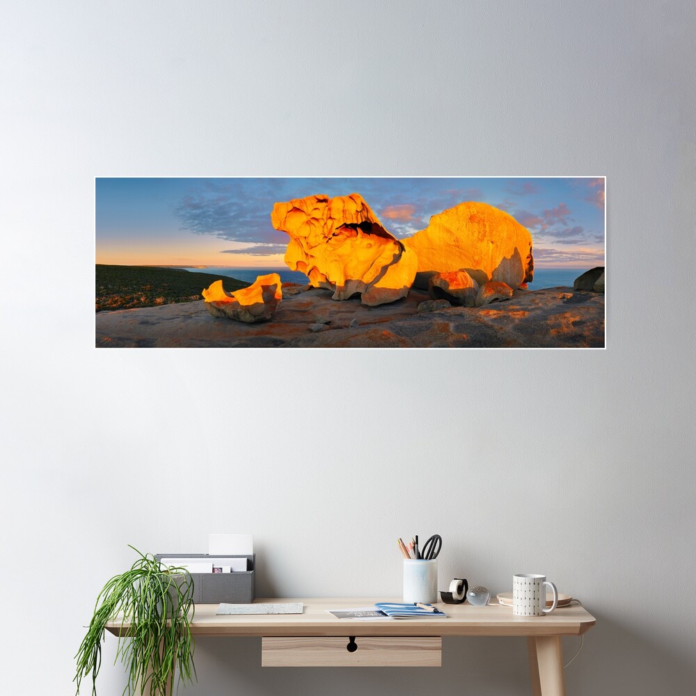 Remarkable Rocks Sunset, Kangaroo Island, South Australia Poster