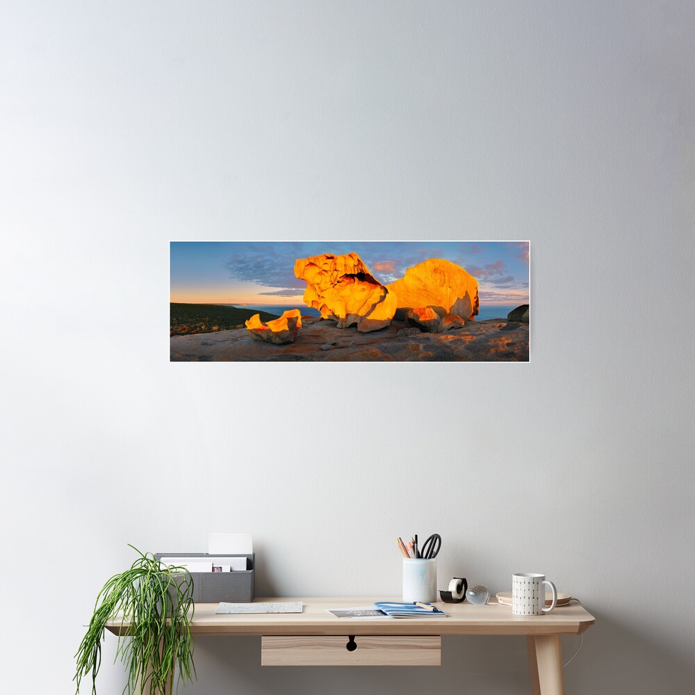 Remarkable Rocks Sunset, Kangaroo Island, South Australia Poster