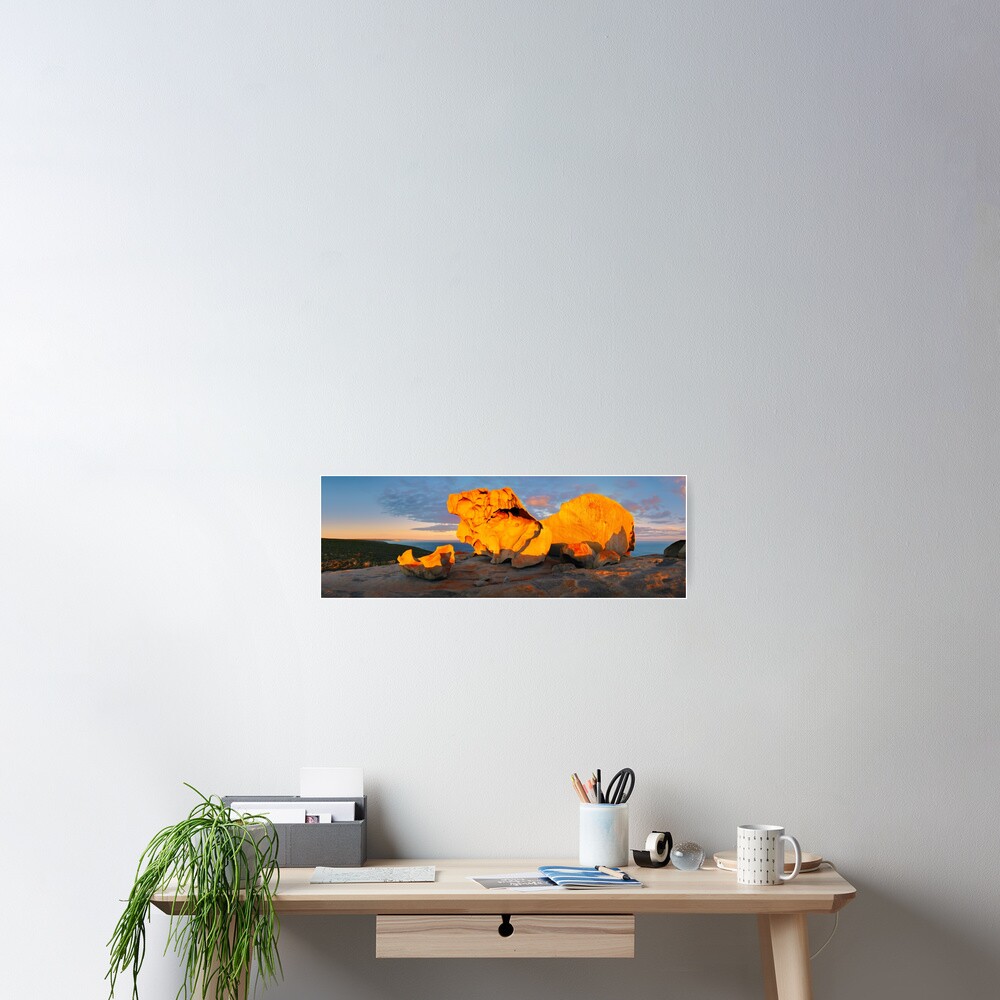 Remarkable Rocks Sunset, Kangaroo Island, South Australia Poster