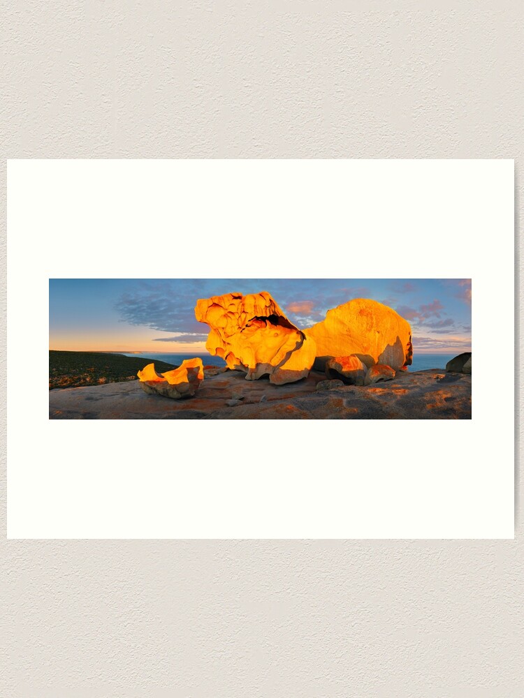 Alternate view of Remarkable Rocks Sunset, Kangaroo Island, South Australia Art Print