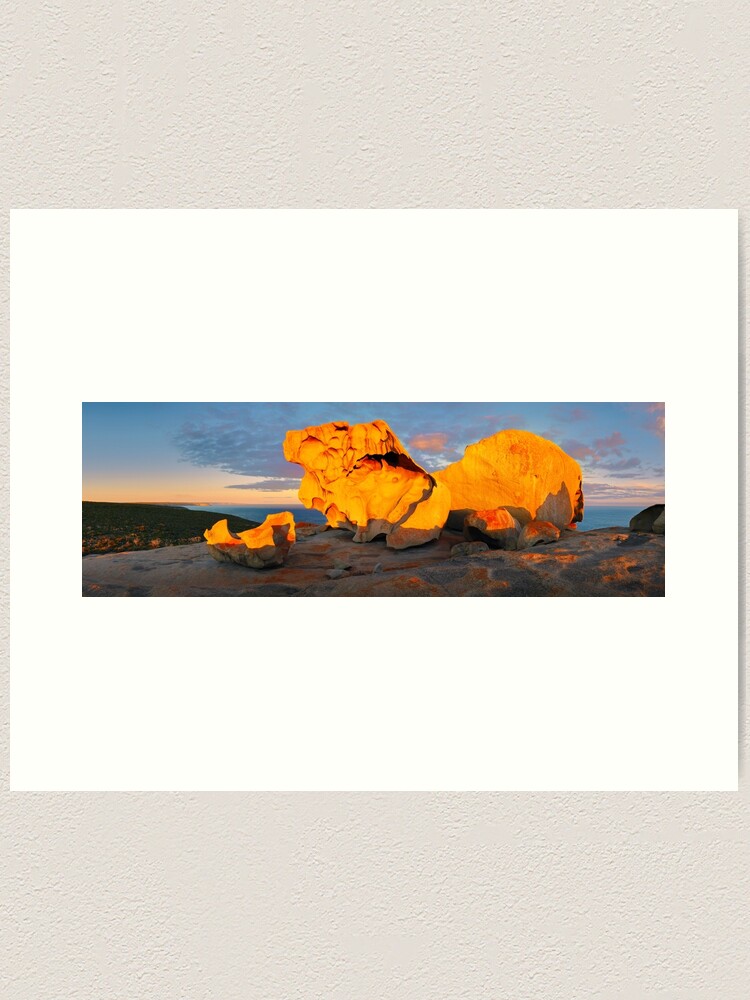 Alternate view of Remarkable Rocks Sunset, Kangaroo Island, South Australia Art Print