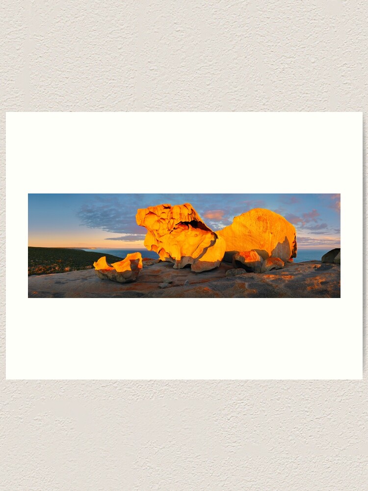 Alternate view of Remarkable Rocks Sunset, Kangaroo Island, South Australia Art Print