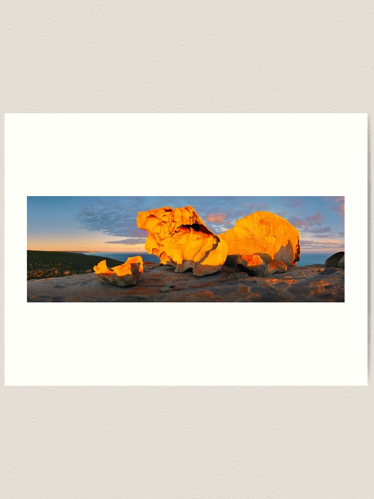 Alternate view of Remarkable Rocks Sunset, Kangaroo Island, South Australia Art Print