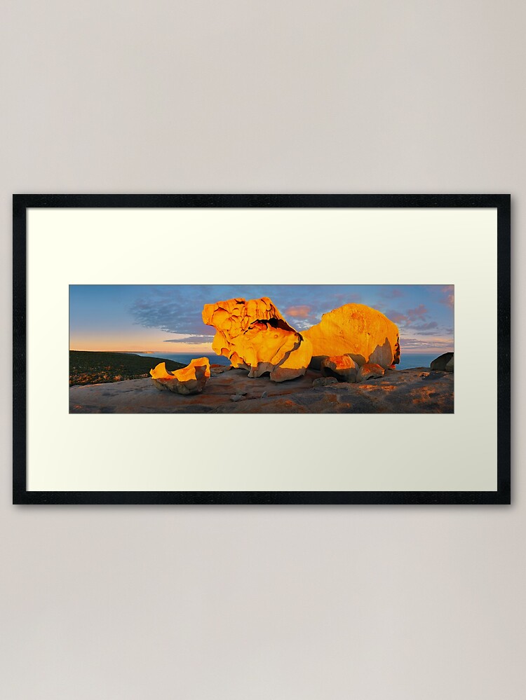 Alternate view of Remarkable Rocks Sunset, Kangaroo Island, South Australia Framed Art Print