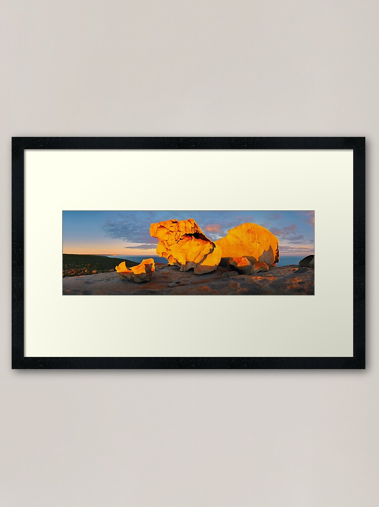 Alternate view of Remarkable Rocks Sunset, Kangaroo Island, South Australia Framed Art Print