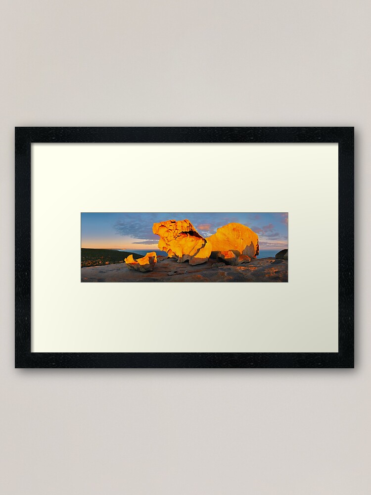 Alternate view of Remarkable Rocks Sunset, Kangaroo Island, South Australia Framed Art Print