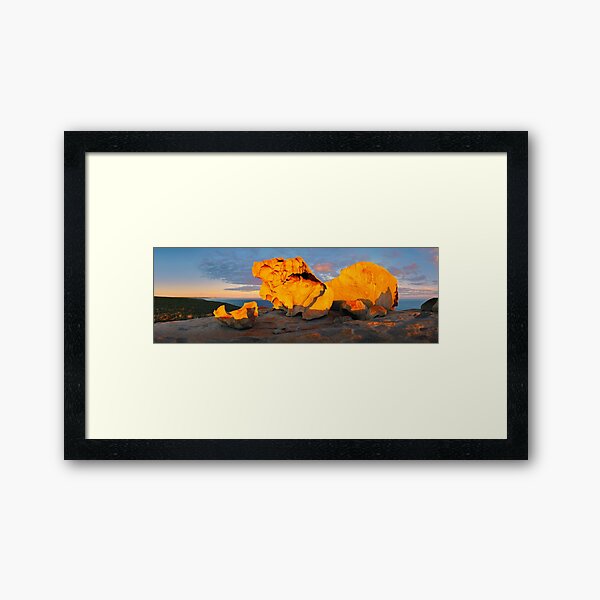 Remarkable Rocks Sunset, Kangaroo Island, South Australia Framed Art Print
