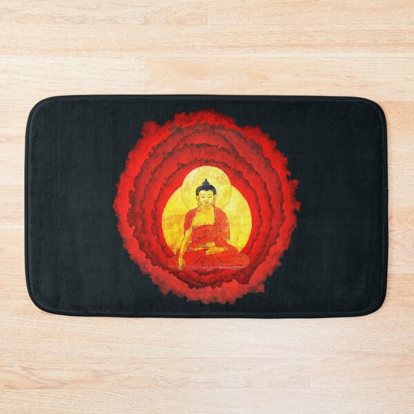 Item preview, 'Buddha sitting in golden flaming aura' designed and sold by ZoranArt.