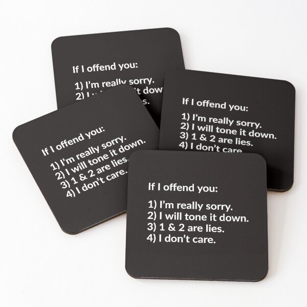 Item preview, If I Offend You: I Don't Care designed and sold by T-ShirtGuy.