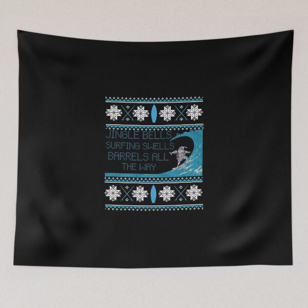 Item preview, Surf Surfing Surfer Ugly Christmas Sweater Style designed and sold by wymanlynna.