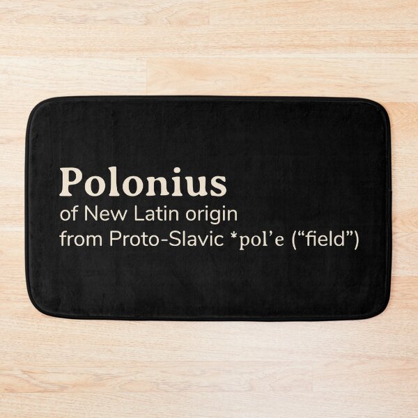 Item preview, Polonius name etymology designed and sold by YourNameStory.