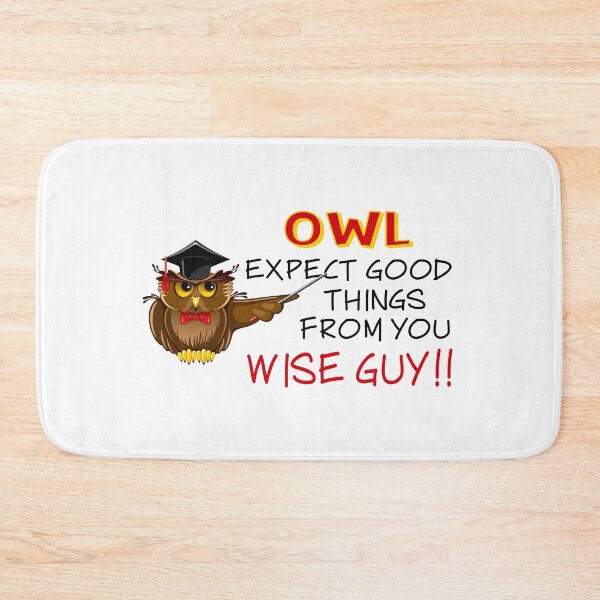 Item preview, Owl Expect Good Things! (on White) designed and sold by PawsitiveMum.