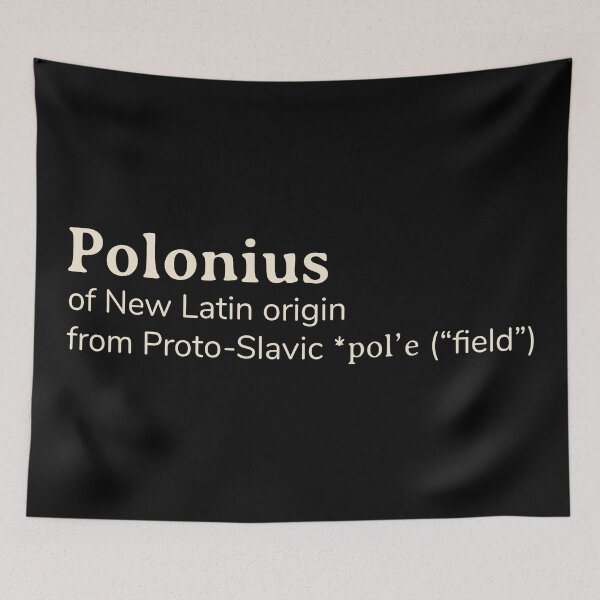 Item preview, Polonius name etymology designed and sold by YourNameStory.
