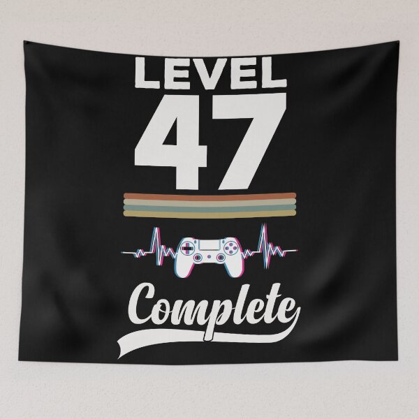 Item preview, Level 47 Complete - Born in 1974 Gaming - 47th Birthday Anniversary Video Game Father's Day Christmas Present. designed and sold by ALITOPRINCE.
