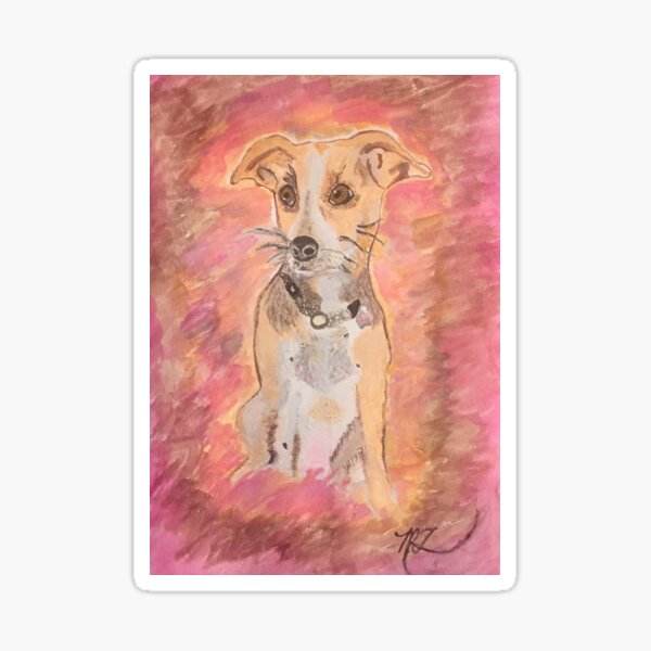 BEAGLE MIX RESCUE DOG RESCUED FROM JAMAICA Sticker