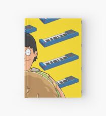 Gene Belcher Keyboard Pattern Yellow Hardcover Journal