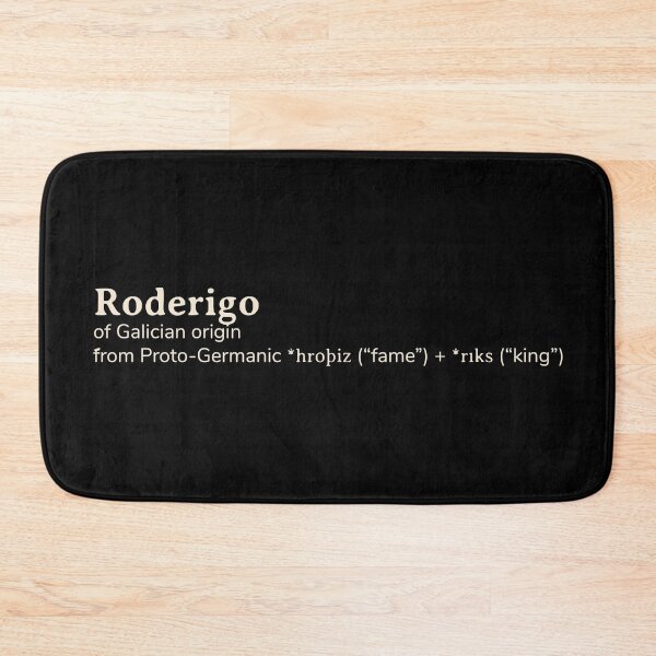 Item preview, Roderigo name etymology designed and sold by YourNameStory.