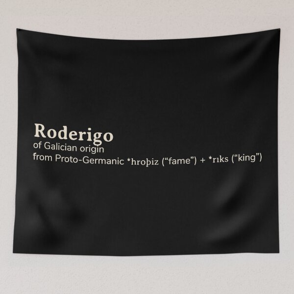 Item preview, Roderigo name etymology designed and sold by YourNameStory.