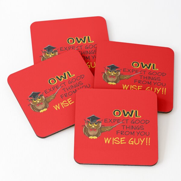 Item preview, Owl Expect Good Things! (on Red) designed and sold by PawsitiveMum.