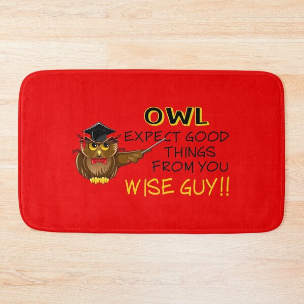 Item preview, Owl Expect Good Things! (on Red) designed and sold by PawsitiveMum.