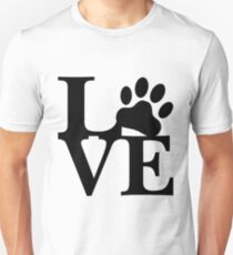 Camiseta unisex LOVE DOG PAW