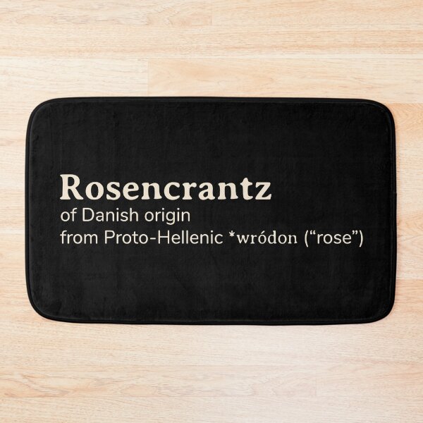 Item preview, Rosencrantz name etymology designed and sold by YourNameStory.