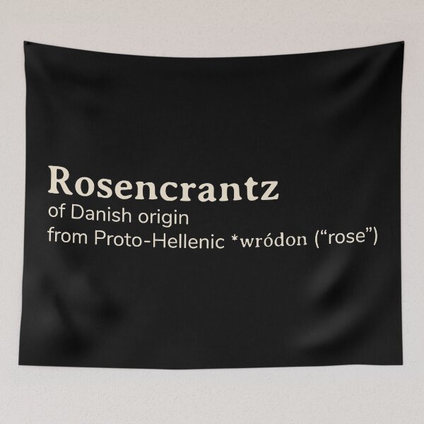Item preview, Rosencrantz name etymology designed and sold by YourNameStory.