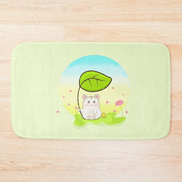 Item preview, Cute hamster and chick under a leaf designed and sold by Shalu  Elysian.