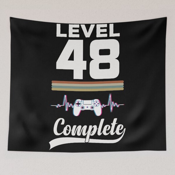Item preview, Level 48 Complete - Born in 1973 Gaming - 48th Birthday Anniversary Video Game Father's Day Christmas Present. designed and sold by ALITOPRINCE.