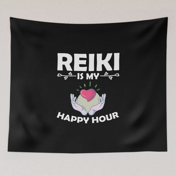 Item preview, Reiki Is My Happy Hour Reiki Healing Energy Meditation designed and sold by Nessshirts.