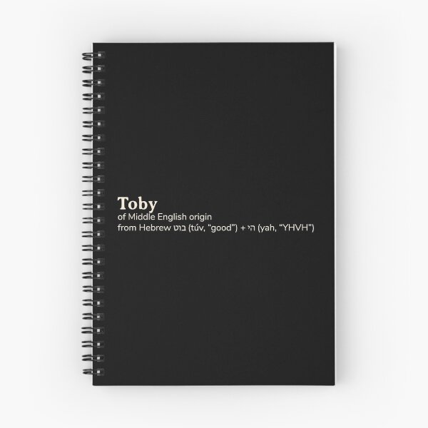 Item preview, Toby name etymology designed and sold by YourNameStory.