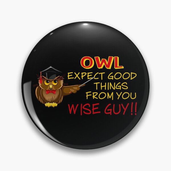 Item preview, Owl Expect Good Things! (on Black) designed and sold by PawsitiveMum.