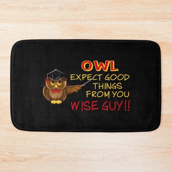 Item preview, Owl Expect Good Things! (on Black) designed and sold by PawsitiveMum.