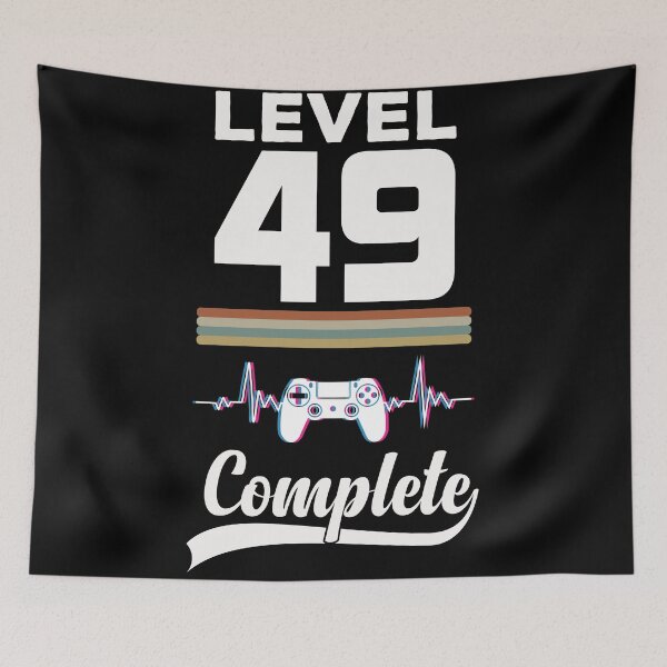 Item preview, Level 49 Complete - Born in 1972 Gaming - 49th Birthday Anniversary Video Game Father's Day Christmas Present. designed and sold by ALITOPRINCE.