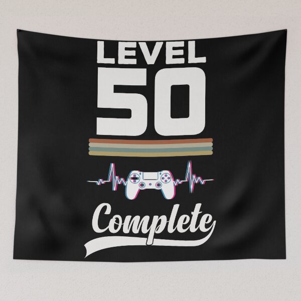 Item preview, Level 50 Complete - Born in 1971 Gaming - 50th Birthday Anniversary Video Game Father's Day Christmas Present. designed and sold by ALITOPRINCE.