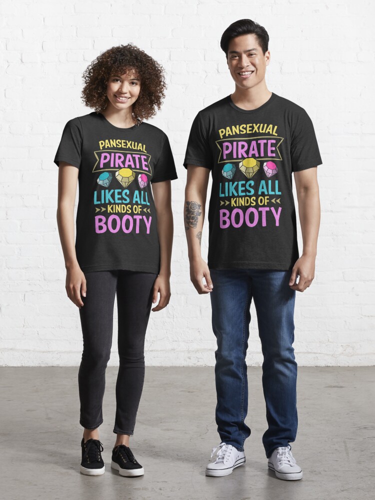 Asexual Pirate Booty Pride Flag Lgbtq Long Sleeve T-Shirt