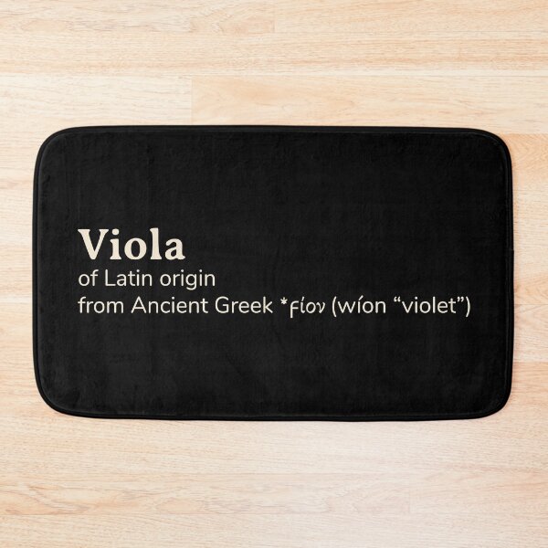 Item preview, Viola name etymology designed and sold by YourNameStory.