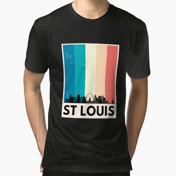 St. Louis T-Shirt City Skyline Retro Cityscape 70s' Men's T-Shirt