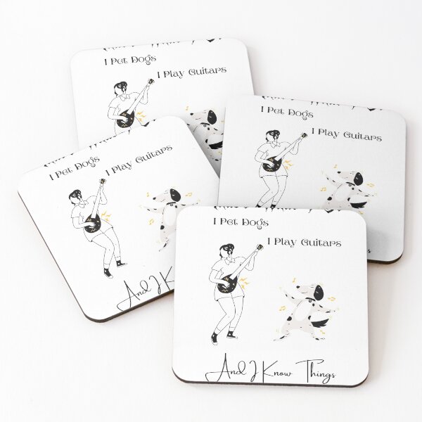 Item preview, That's What I Do I Pet Dogs I Play Guitars And I Know Things designed and sold by FERHOUD.