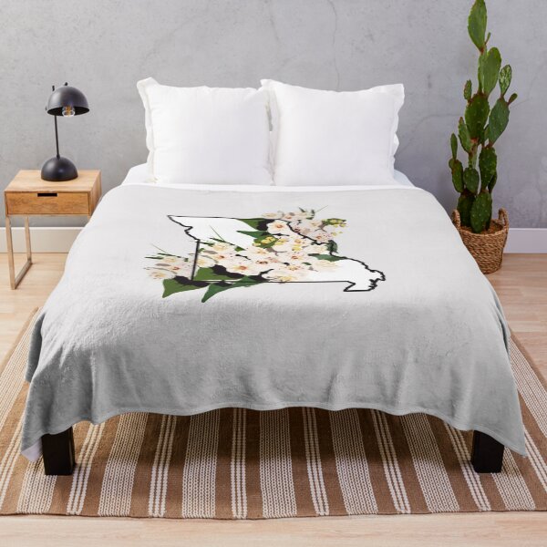 Item preview, Missouri State Outline with Crataegus Punctata Flower designed and sold by girljohnny.