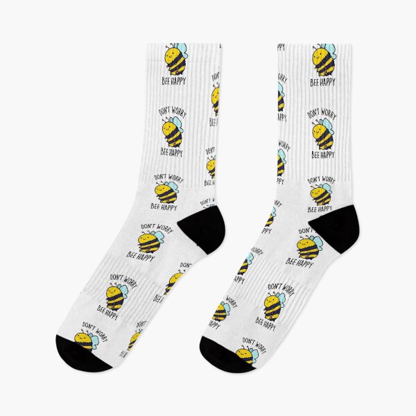 Item preview, Don't Worry Bee Happy Funny Bee Puns  designed and sold by punnybone.