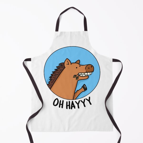 Item preview, Oh Hayyy Funny Horse Puns designed and sold by punnybone.
