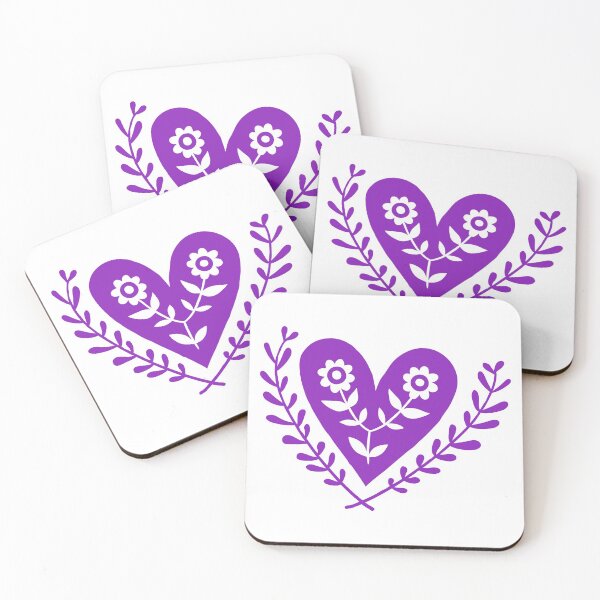 Item preview, Purple flower heart designed and sold by Seiya Kipgen.