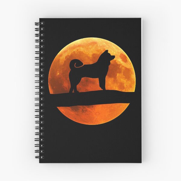 Item preview, Akita Inu Dog Silhouette Moon designed and sold by alaechamlal.