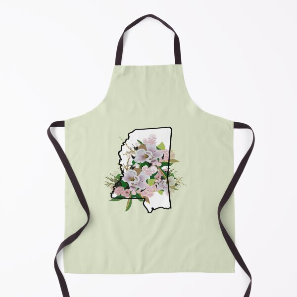 Item preview, Mississippi State Outline with Magnolia Flower designed and sold by girljohnny.