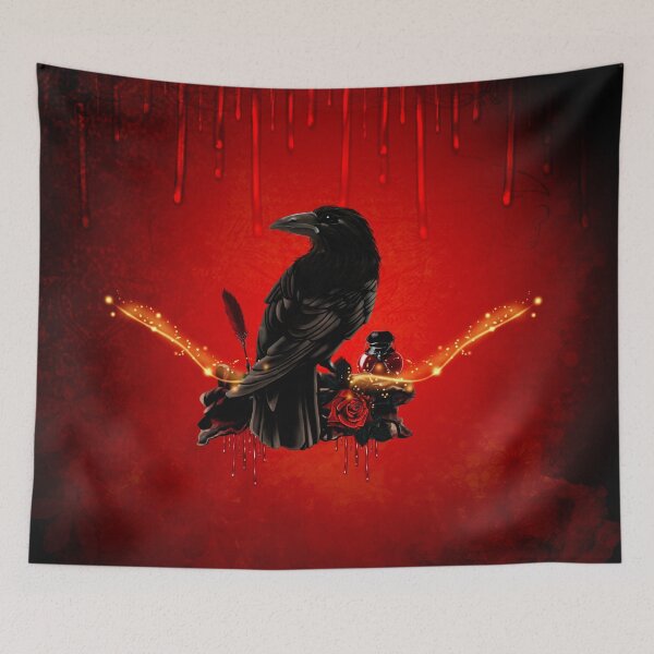 Item preview, Wonderful crow with rose designed and sold by nicky2342.
