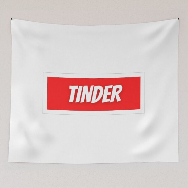 Item preview, Tinder - red box font designed and sold by WallStreet Arts.