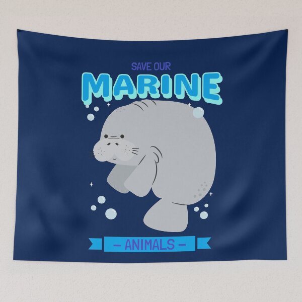 Item preview, Save our Marine Animals #3 Manatee designed and sold by Hypnotees.