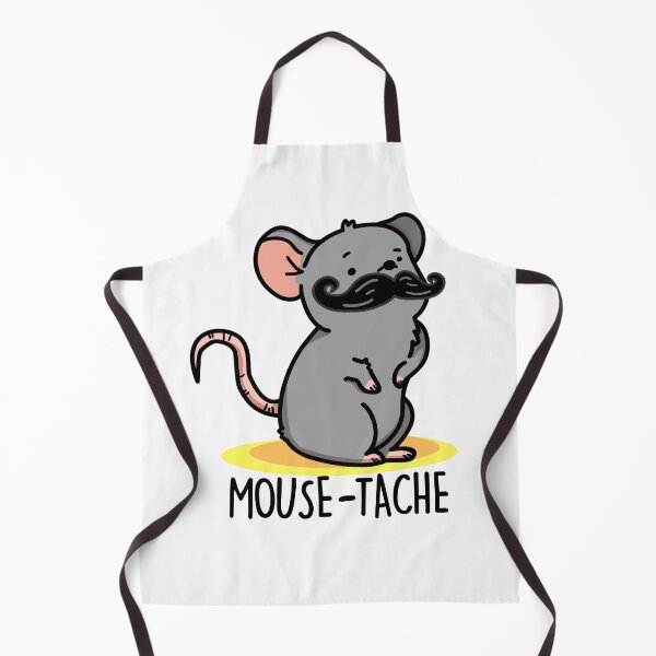 Item preview, Mouse-tache Funny Mouse Puns  designed and sold by punnybone.